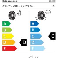 etiqueta energética eprel BRIDGESTONE 245/40ZR18 97Y XL POTENZA RACE