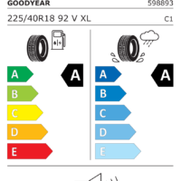 etiqueta energética eprel GOODYEAR 225/40R18 92V XL ASSURANCE COMFORTTRED*