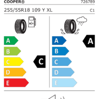 etiqueta energética eprel COOPER 255/55R18 109Y XL COOPER SUMMER